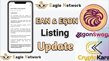 Eagle Network new update | EAN & EGON listing update | eagle token buy and sell update