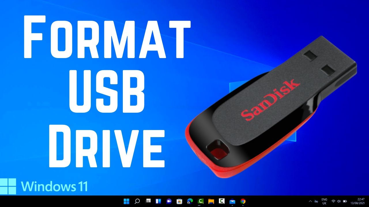 Vidunderlig gøre det muligt for forening How To Format A USB Drive In Windows 11 - YouTube