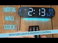 Analoi Large Readout Digital Wall Clock | LED Alarm Clock