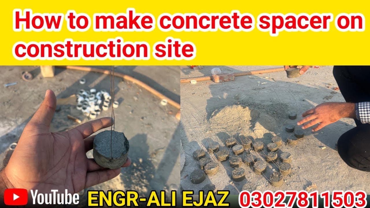How to make concrete cover/spacer on site/ thickness of column cover/spacer|Column concrete cover