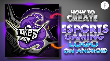 How To Create Esports Gaming Logo On Android | Mascot Gaming logo design | Pixellab Tutorial