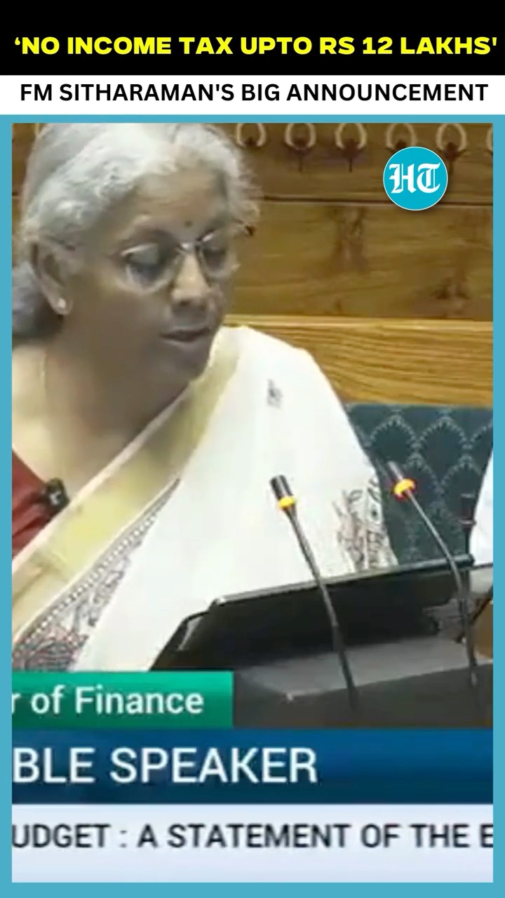 'No Income Tax Upto Rs 12 Lakh': FM Nirmala Sitharaman Announces Major Relief In Annual Budget 2025