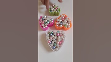 Beads reverse oddly cookie cutter flower set|pearls Reverse satisfying|colourful moti Reverse