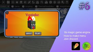 how to make menu|its magic game engine |part 6|@SPORIMEstudio screenshot 1