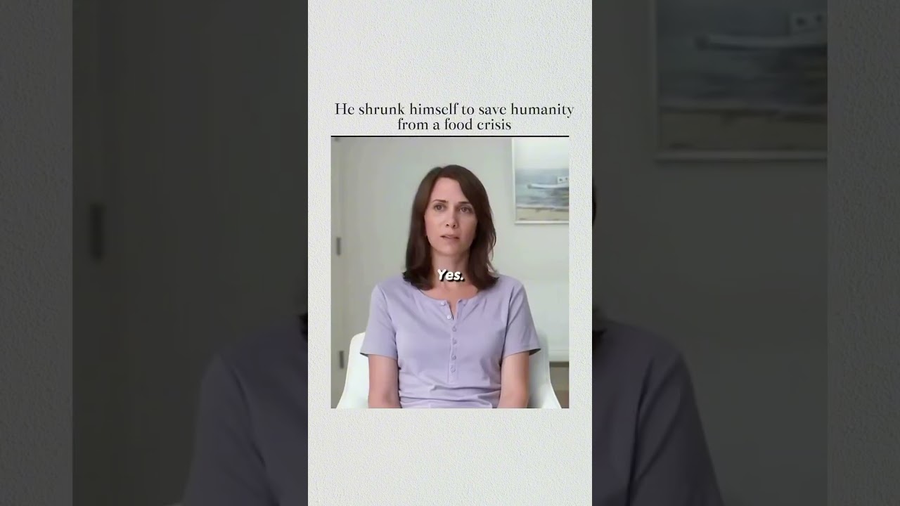 he shrunk himself to save humanity from food crisis 