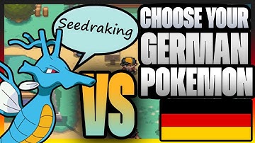 We Choose Random Pokemon In GERMAN... Then we FIGHT!