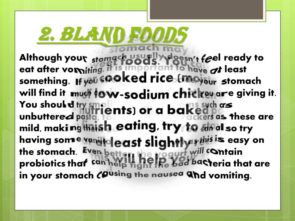Best Foods To Eat After Vomiting YouTube