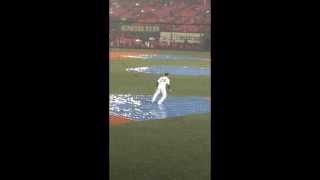 楽天―オリックス 試合中止後 パフォーマンス