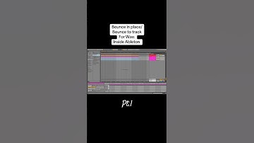 Ableton Bounce In Place Found For Wav/Groups #ableton #abletonproducer #abletontutorial #abletontips