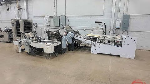 Heidelberg Stahlfolder B30 Continuous Feed Paper Folder w/ 16pg, 8pg, and Mobile Delivery