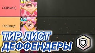 🏆Тир 121 Сезон - Дефферы, мое (НЕ)Профессиональное мнение / Opbr Tier list