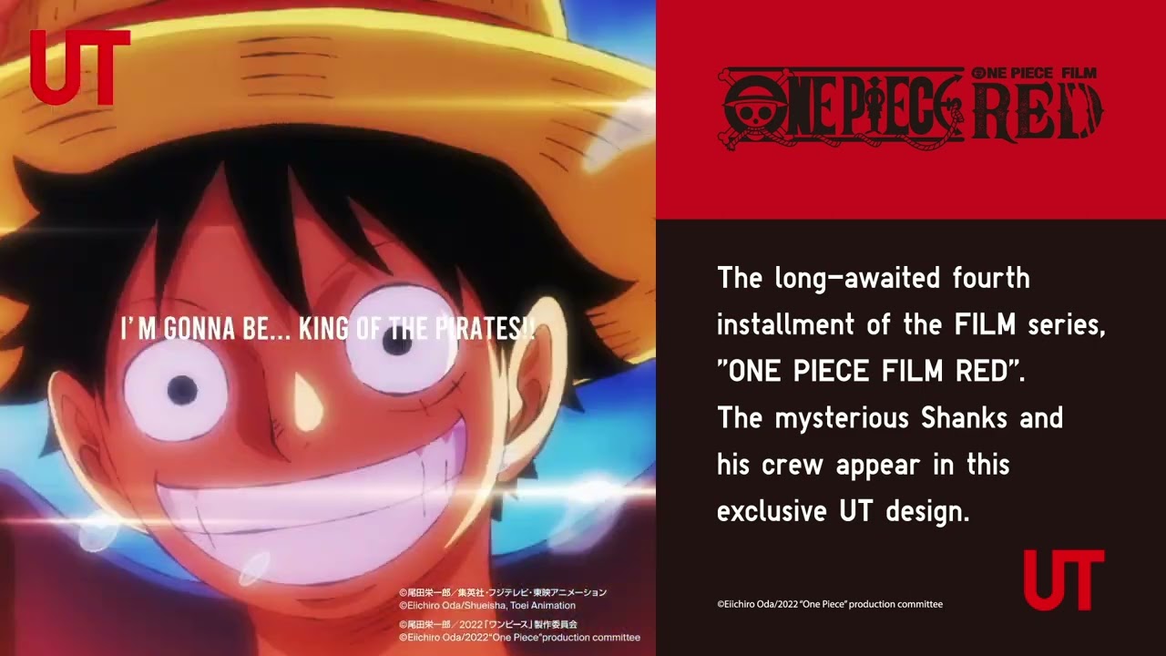 Uniqlo's One Piece Film Red collab honors Shanks and the Red