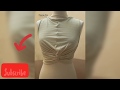 front twisted crop top sewing tutorial