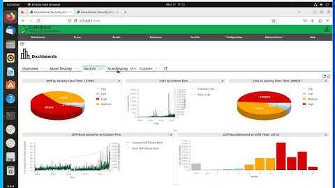 OpenVas Administration - Dashboard Menu