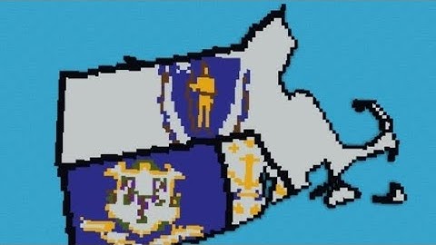 How to build USA flag map in minecraft part 3 | Massachusetts (credits to @MCAtlas )