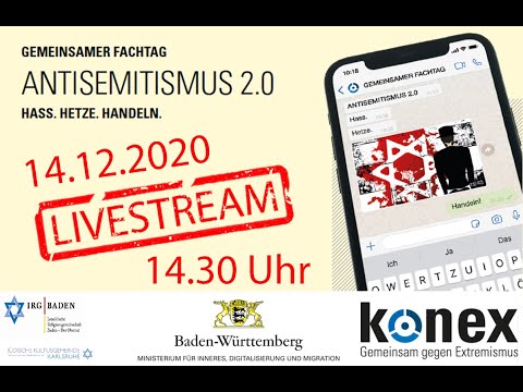 GEMEINSAMER FACHTAG „ANTISEMITISMUS 2.0 – HASS. HETZE. HANDELN.“