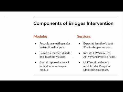 Bridges Math Intervention Intro