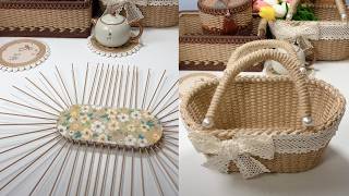 Transform Foam Board into Stunning Baskets with Jute Rope! #diy #handmade #craft