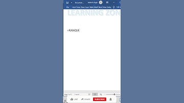 #shorts | Generate random text in MS Word | MS word | Tips and Trick of Microsoft Word | excel |