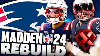 I Drafted a Generational Quarterback! Madden 24 Rebuilding The New England Patriots!