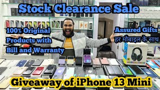 Stock Clearance Sale, Giveaway of iPhone 13 Mini, Smart Tabs and iPads at heavy Discounts.