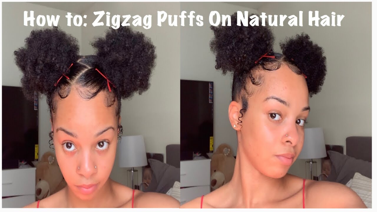 how to do two puffs with a side part (easy) - YouTube