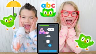 My PB and J Plays School with Duolingo ABC!
