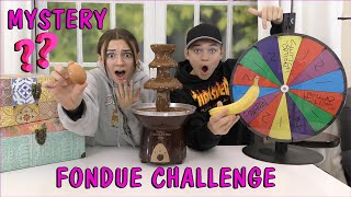 MYSTERY WHEEL OF FONDUE CHALLENGE! | We Are The Davises