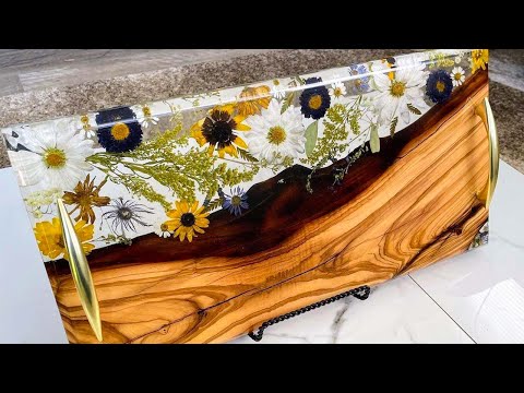 How to make an Epoxy Flower Board | Step by Step Tutorial