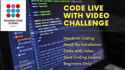 Java for Beginners | P1 | Imagine Code Studio | Complete tutorial for java. Code With Video