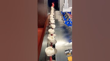 Automatic paint spraying line in toy factory#automation #machinefactory #satisfying #shorts