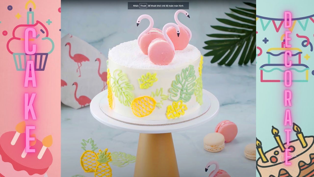 Decoration De Gateau De Macaron D Ete Avec Des Flamants Roses Youtube Decoration De Gateau De Macaron D Ete Avec Des Flamants Roses Youtube