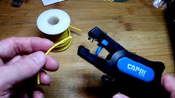 How to use automatic wire cutter and stripper tool for easy electronics wire of many sizes
