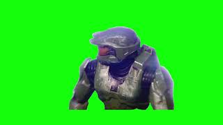 Master Chief Running Greenscreen