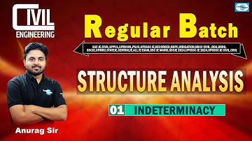 L 01 II Indeterminacy II Structure Analysis II Civil Engg.  Regular  Batch 2024-25