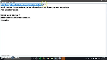 How to get combo for sentry mba