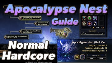 แนวทางลง Apocalypse Nest (Normal / Hardcore) | Dragon Nest Classic [ภาพไม่ชัด ขออภัยครับ]