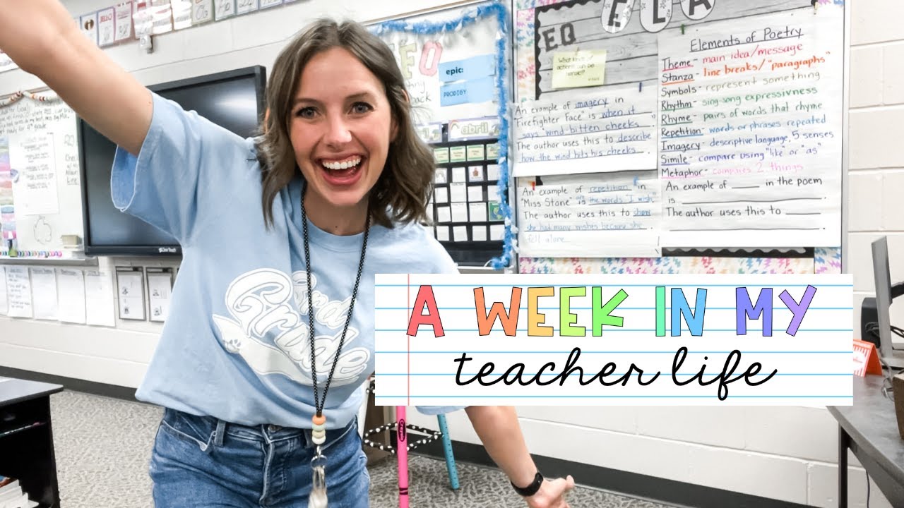 WEEK IN MY TEACHER LIFE | real and raw audio, poetry, spring fever