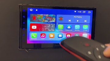 How to use CarPlay Netflix YouTube and android auto in not touch screen radio cp-AA-video air mouse