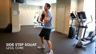 Kettlebell Side Step Squat Instructional Exercise Video