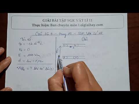 Giải bài 7 trang 25 SGK Vật lí 11 Giải bài 7 trang 25 SGK Vật lí 11
