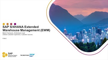 Overview video: SAP S/4HANA Extended Warehouse Management (EWM) | ESAC 2021