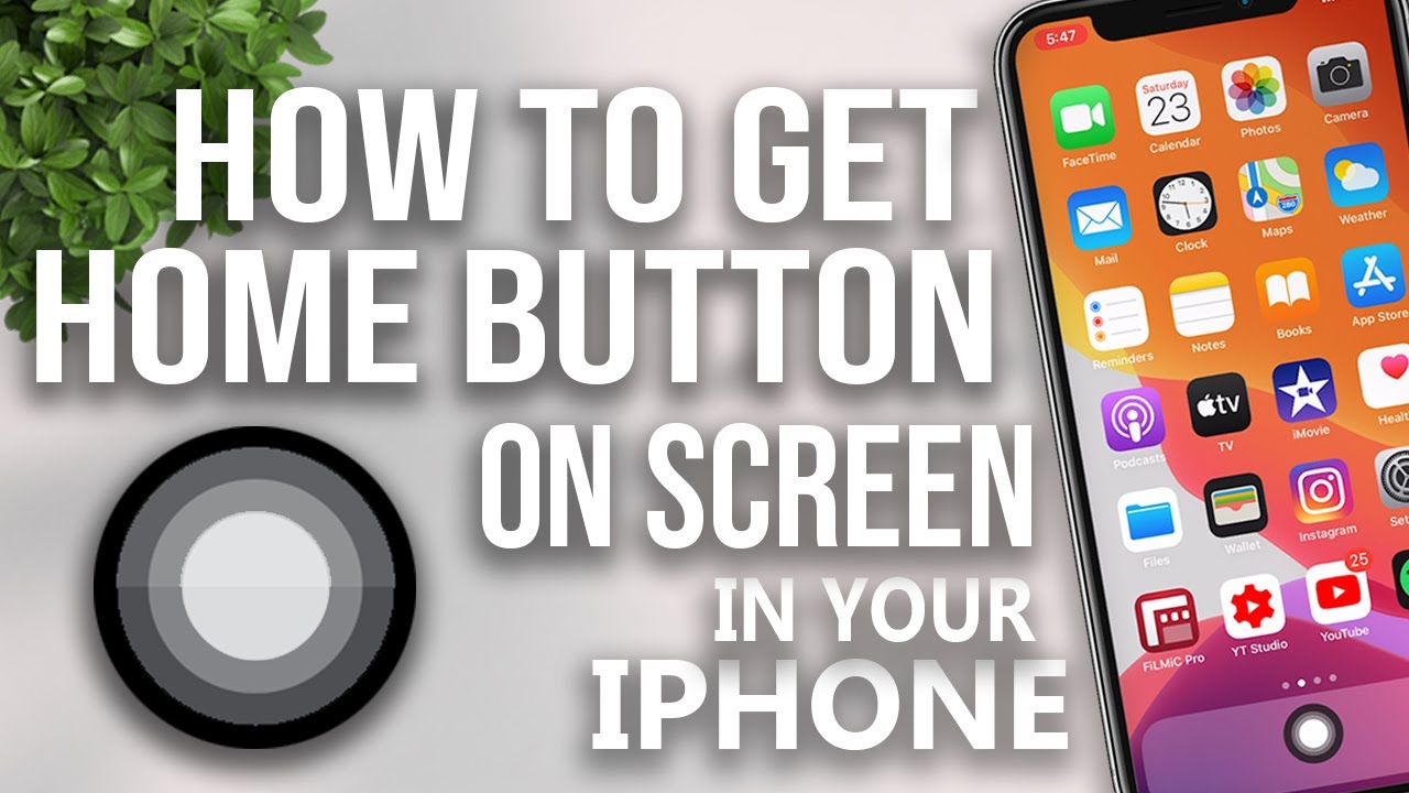 How To Get Home Button On Screen IPhone 2020 YouTube