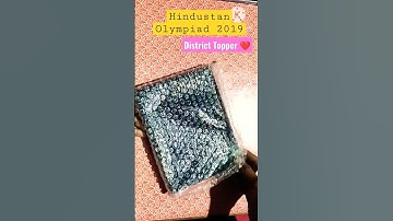Hindustan Olympiad 2019 District Topper Award 🏆🥇❤️ #olympiad #bandeyarey #trending