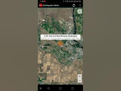 Earthquakes today richland wa