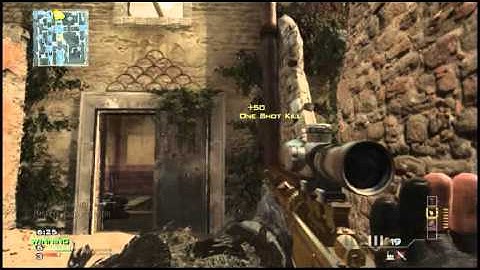 MW3 random silentshot no scope
