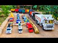 Wow !!! Mobil Truk Rc Tronton Panjang Bongkar Penuh Mobil Mobilan Mixer, Loader, Kereta Api, Ambulan