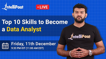 Top 10 Skills To Become A Data Analyst  | Data Analyst Skills, Roles And Responsibilities 2021