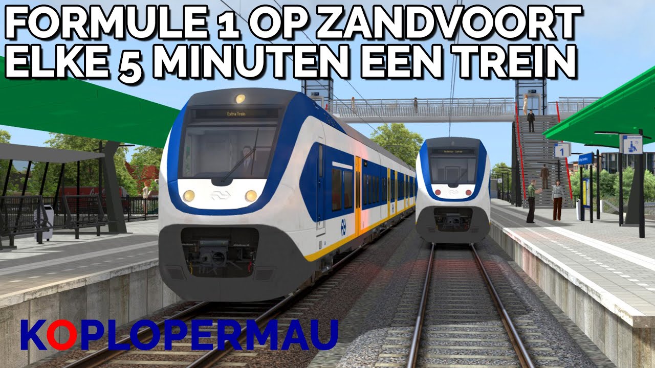 Train Simulator 2022: каждые 5 минут поезд Sprinter отправляется между Зандворт и Амстердамом во ...