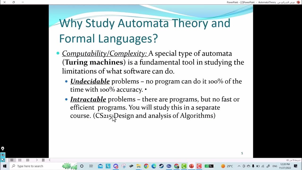 Basic concepts of automata theory part 1 youtube